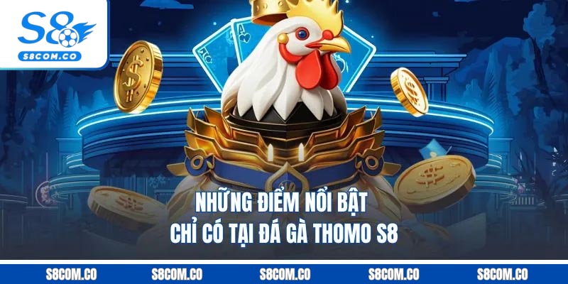 Những điểm nổi bật chỉ có tại đá gà Thomo S8